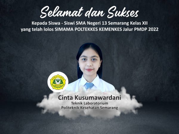Selamat Cinta Kusumawardhani diterima di Poltekkes Kemenkes