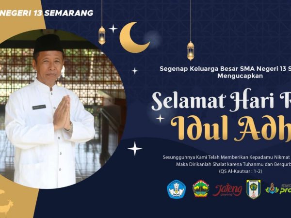 Perayaan Idul Adha dan Penyembelihan Kurban SMAN 13 Semarang 2022