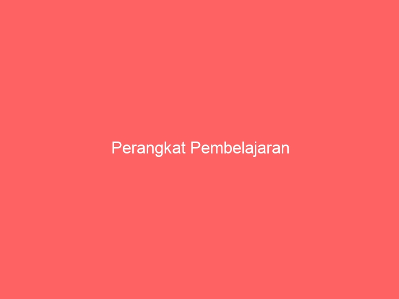 Perangkat Pembelajaran